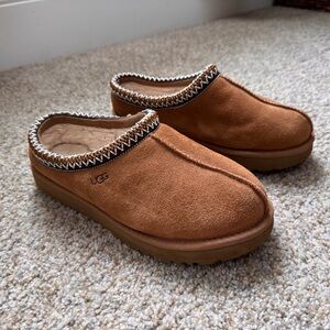 UGG Chestnut Suede Slip-Ons Tasman II